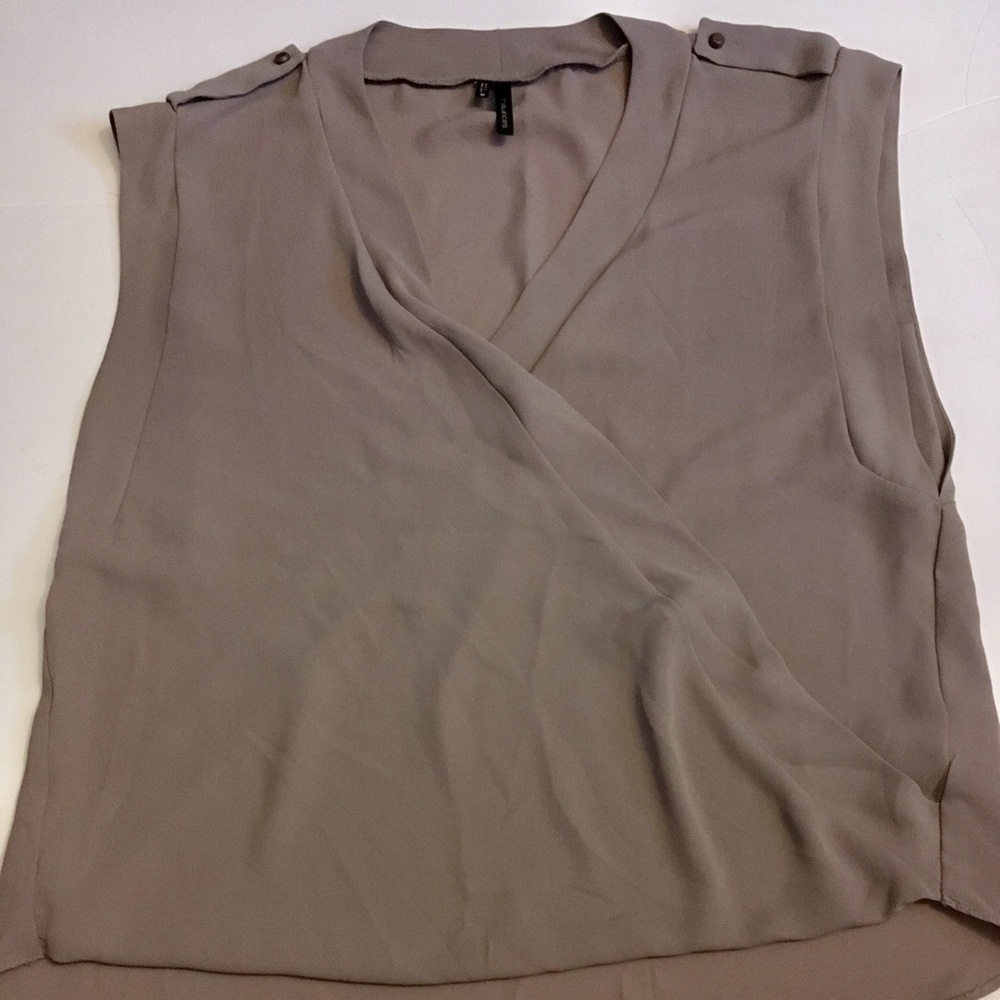 Maurices taupe blouse size medium